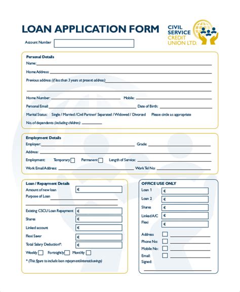 Loan Application Form .